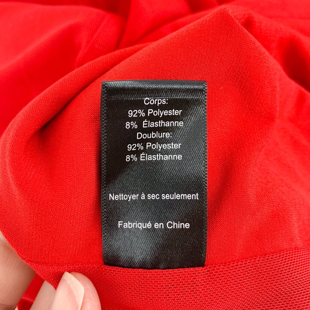 ASTR THE LABEL Formal Red Dress / Gown; Twist Front V-neck Size S - Picture 13 of 15